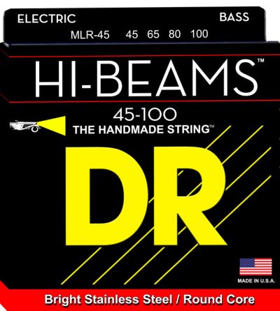 DR STRINGS DR String MLR-45 Hi-Beam Jeu de cordes pour guitare basse