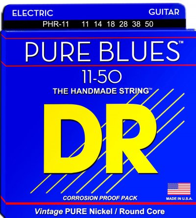 DR STRINGS DR String PHR-11 Pure Blues Jeu de cordes pour guitare electrique