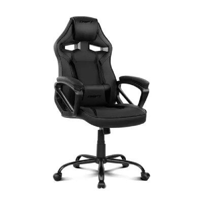 DRIFT DR50B Si&egrave;ge Gamer Simili Cuir Nylon Polyur&eacute;thane Mousse M&eacute;tal Noir