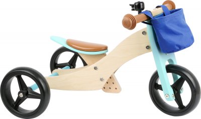 SMALL FOOT COMPANY Draisienne tricycle 2 en 1 turquoise