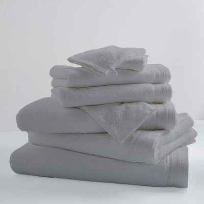 TRADILINGE Drap De Bain Uni et Color&eacute; - Fleur de Sel - 100 x 150 cm