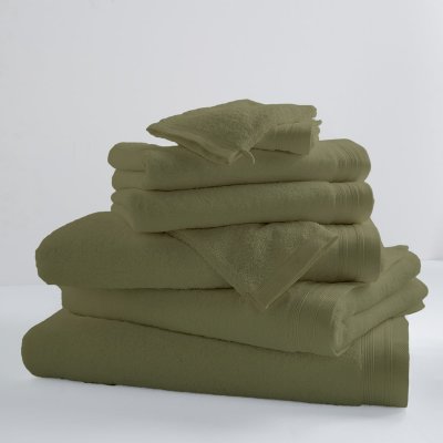 TRADILINGE Drap De Bain Uni et Color&eacute; Vert tilleul 100x150 cm - Vert tilleul