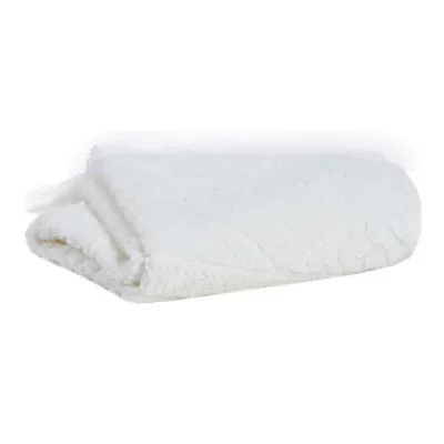 VIVARAISE Drap de bain Zo&eacute; en coton craie 100 x 180