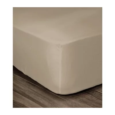 LOVELY HOME Drap Housse 100% coton 180x200x30 cm beige - 