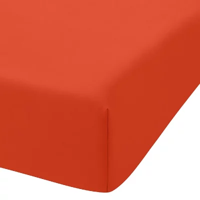 HOUSSE DE REVE Drap housse 100% coton bio 57 fils taille 140 x 200 cm couleur bisque