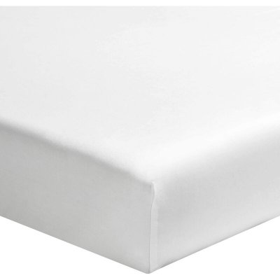 BABY FOX Drap housse b&eacute;b&eacute; cododo blanc 100% coton biologique bonnet 10 cm 50x85