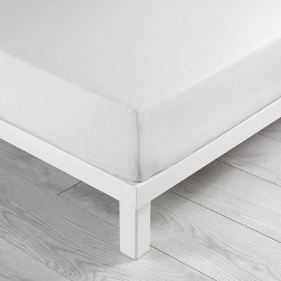 DOUCEUR D INTERIEUR Drap housse coton 57 fils blanc 160 x 200 cm