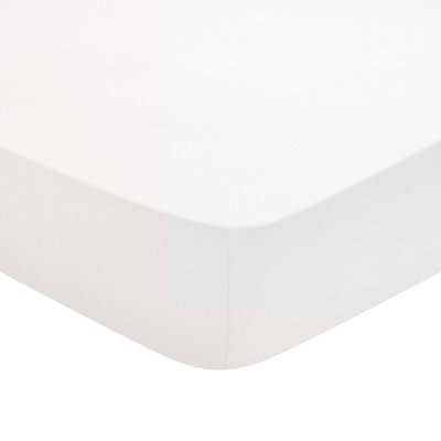 DODO Drap Housse Coton Blanc 160x200 cm - 
