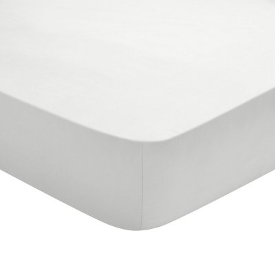 DODO Drap Housse Coton Gris Perle 160x200 cm - 