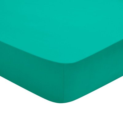 DODO Drap Housse Coton Vert 160x200 cm - 