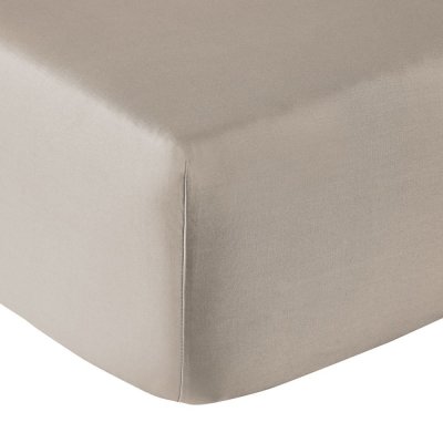 ANNE DE SOLENE Drap housse Drap housse Vexin 160x200cm brume Percale 80F