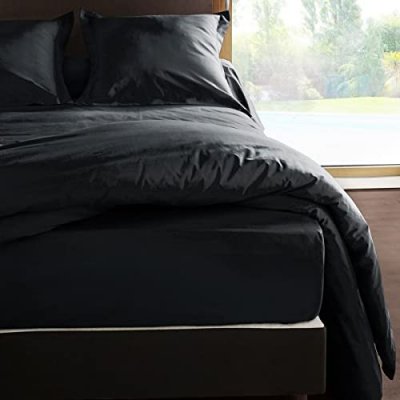 VENT DU SUD Drap housse en percale de coton 80 fils 160 x 200 x 30 cm
