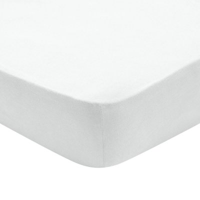DODO Drap housse jersey coloris blanc 160x200 cm
