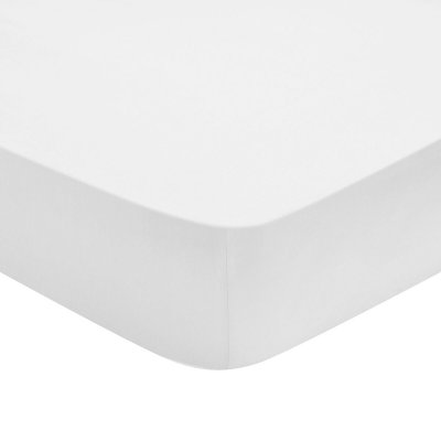 DODO Drap Housse Percale Blanc 120x190 cm - 