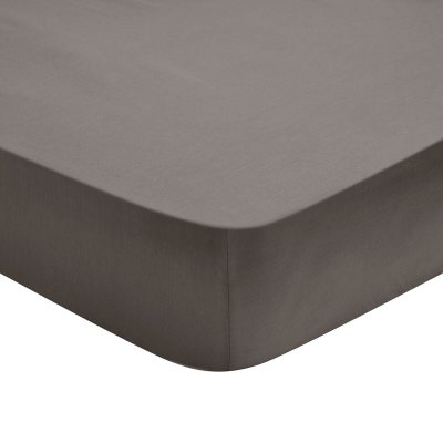 DODO Drap Housse Percale Granit 80x190 cm - 
