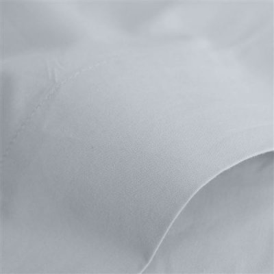 VENT DU SUD Drap housse percale M&eacute;line 2 LABELISSIM - Blanc - 180 x 200 cm