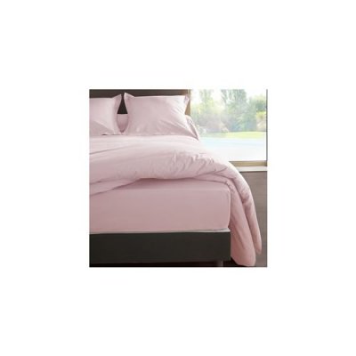 LABELISSIM Drap housse p&eacute;tale en percale de coton 80 fils 180 x 200 x 30 cm