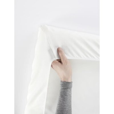 BABYBJORN Drap-housse pour le Lit Parapluie, Blanc pur, organic Blanc 