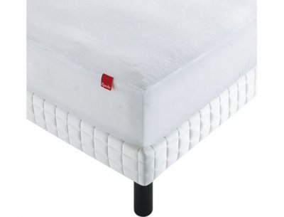 EPEDA Drap housse prot&egrave;ge matelas imperm&eacute;able 2 en 1 blanc 140x190/200
