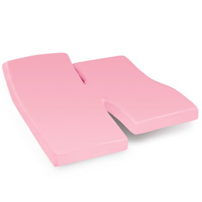 LINNEA Drap housse relaxation uni 2x100x200 cm 100% coton ALTO Macaron - TPR T&ecirc;te et pied relevable