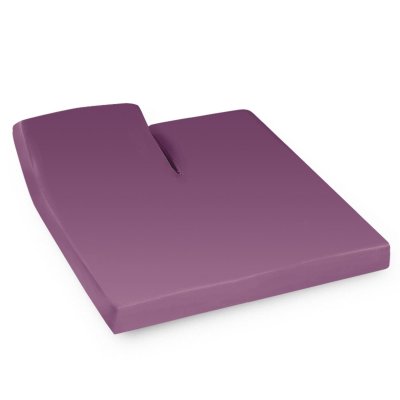 LINNEA Drap housse relaxation uni 2x70x190 cm 100% coton ALTO Raisin - TR T&ecirc;te relevable uniquement