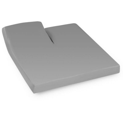LINNEA Drap housse relaxation uni 2x80x200 cm 100% coton ALTO Alu - TR T&ecirc;te relevable uniquement