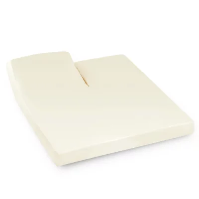 LINNEA Drap housse relaxation uni 2x80x200 cm coton alto cr&egrave;me tr t&ecirc;te relevable