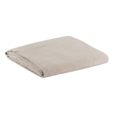 VIVARAISE Drap Housse Stonewashed Zeff naturel