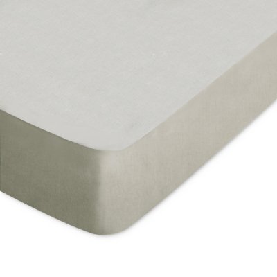 LINNEA Drap housse uni 120x200 cm 100% coton ALTO Chamois