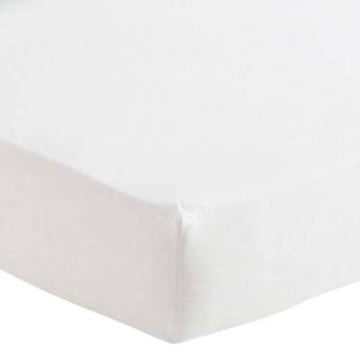 ALEXANDRE TURPAULT Drap housse uni en pur lin, Made in France, MAINE