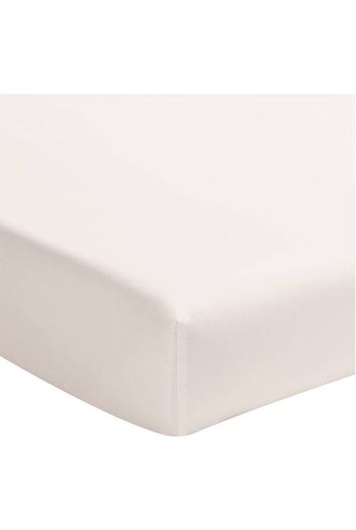 ESSIX Drap housse uni PREMIERE en percale de coton Lingerie 120x190 cm