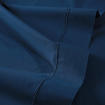 ANNE DE SOLENE Drap plat coton 270x310 cm encre