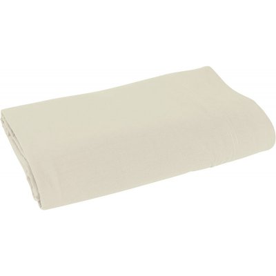 AC DECO Drap plat en coton teint lav&eacute; 63 Fils, 270x300 cm PALACE lin, par
