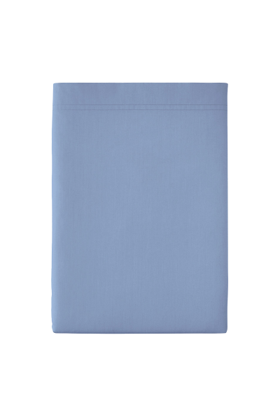 ESSIX Drap plat en percale de coton, Premi&egrave;re, Bleu olympe, 