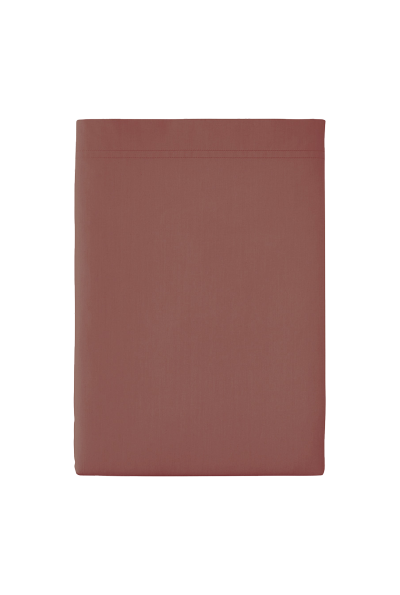 ESSIX Drap plat en percale de coton, Premi&egrave;re, Bois de rose, 