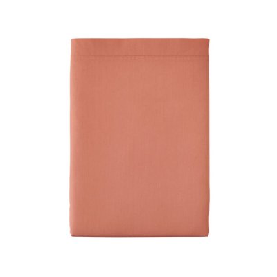 ESSIX Drap plat en percale de coton, Premi&egrave;re, Corail, 