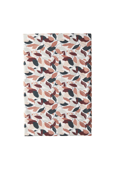 ESSIX Drap Plat imprim&eacute; en Percale de Coton, Murmure, 240x300cm, 