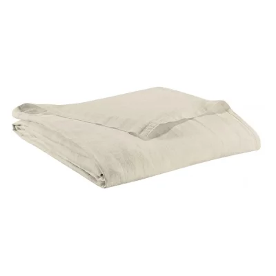 VIVARAISE Drap plat stonewashed zephyr craie 240 x 300 cm  1306370000