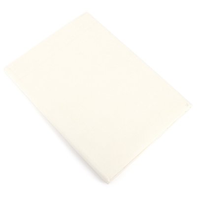 LINNEA Drap plat uni 100% coton alto 180x290 cm - Ivoire Cr&egrave;me