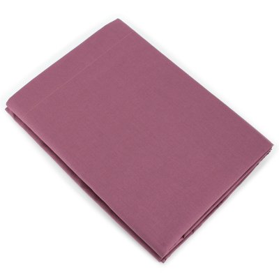 LINNEA Drap plat uni 100% coton ALTO 240x310 cm - Violet Raisin