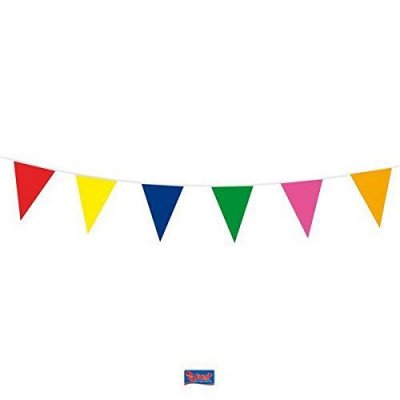FOLAT Drapeaux Bruant D&eacute;corations De F&ecirc;te 10 Couleurs Assorties Par 