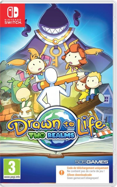 JUST FOR GAMES Drawn to Life: Two Realms Code in a box Nintendo Switch