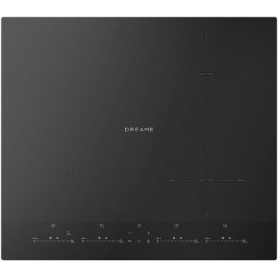 DREAME  EZ60 - Plaque &agrave; induction 4 zones - Verre noir