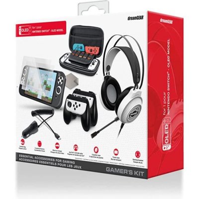 JUST FOR GAMES Dreamgear Gamer's Kit pour Nintendo Switch (Mod&egrave;le OLED)