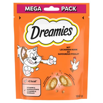 DREAMIES  Cat Poulet avec Mega Pack 4&nbsp;x 180&nbsp;g Chat Snack