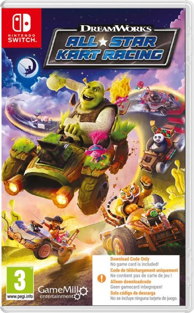 GAMEMILL Dreamworks : All Star Kart Racing (Code in a Box) Switch