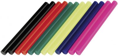 DREMEL  - 12 B&acirc;tons De Colle Color&eacute;e 7mm Pour Pistolet &Agrave; Colle