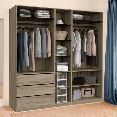 Dressing modulable TAYLOR 200 x 55 x 200 cm