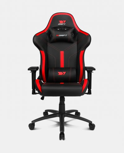 DRIFT  DR350 Fauteuil de gaming Si&egrave;ge rembourr&eacute; Noir, Rouge - Neuf