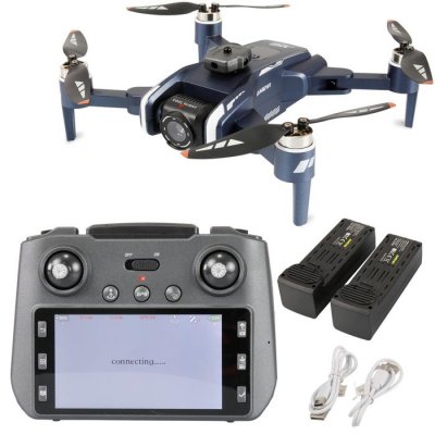 AMEWI Drone  Cam&eacute;ra X8T GPS Brushless avec t&eacute;l&eacute;commande &eacute;cran int&eacute;gr&eacute;